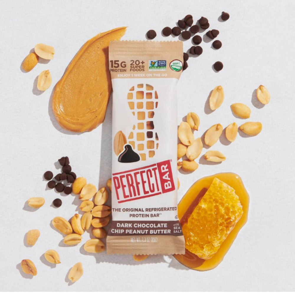 Perfect Bar - Protein Dark Chocolate Chip Peanut Butter - Gluten & GMO Free