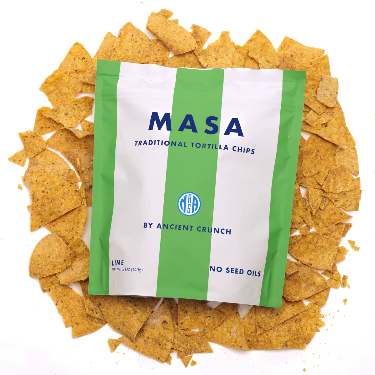 Masa Traditional Healhty Tortilla Chips - SEED OIL FREE, NON-GMO, GRASS FED