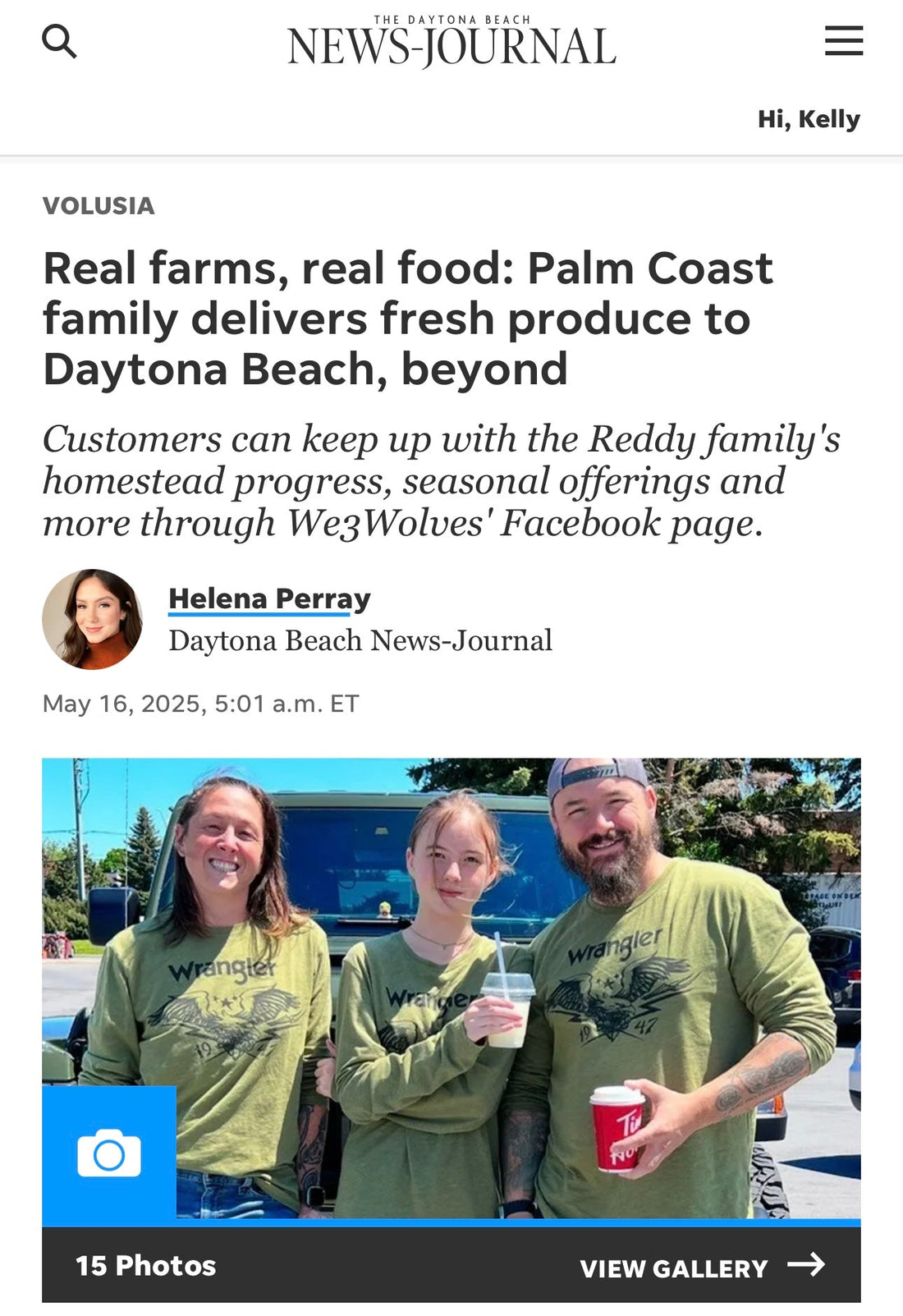 Real farms, Real food: Palm Coast family delivers fresh produce to Daytona Beach, beyond