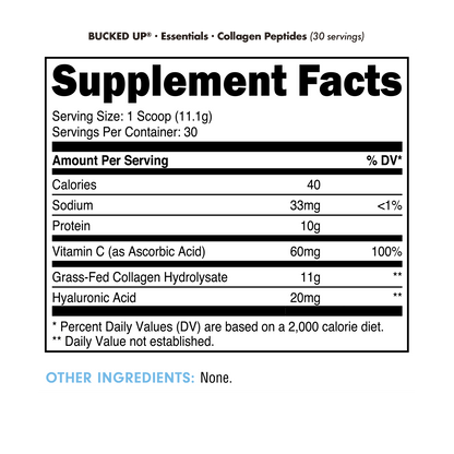 BUCKED UP - Collagen Peptides - Unflavored [30 Serv]