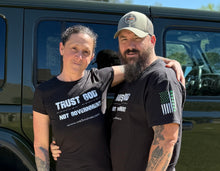 Load image into Gallery viewer, TRUST GOD - NOT GOVERNMENT (Woman’s) T-Shirts! 100% American Made | We3Wolves
