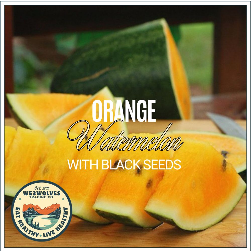IN STOCK NOW! Orange Black Seeded Watermelon