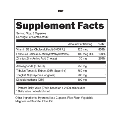 BUCKED UP - RUT Testosterone Booster [30 Serv]