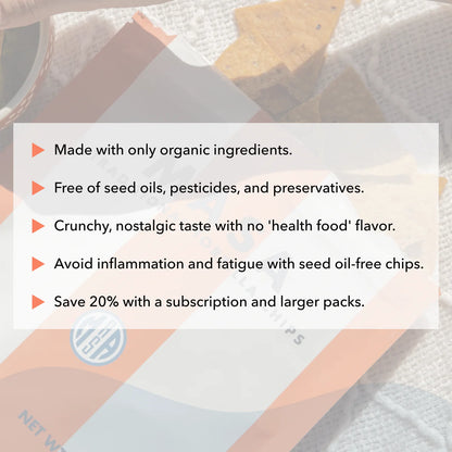 Masa Traditional Healhty Tortilla Chips - SEED OIL FREE, NON-GMO, GRASS FED